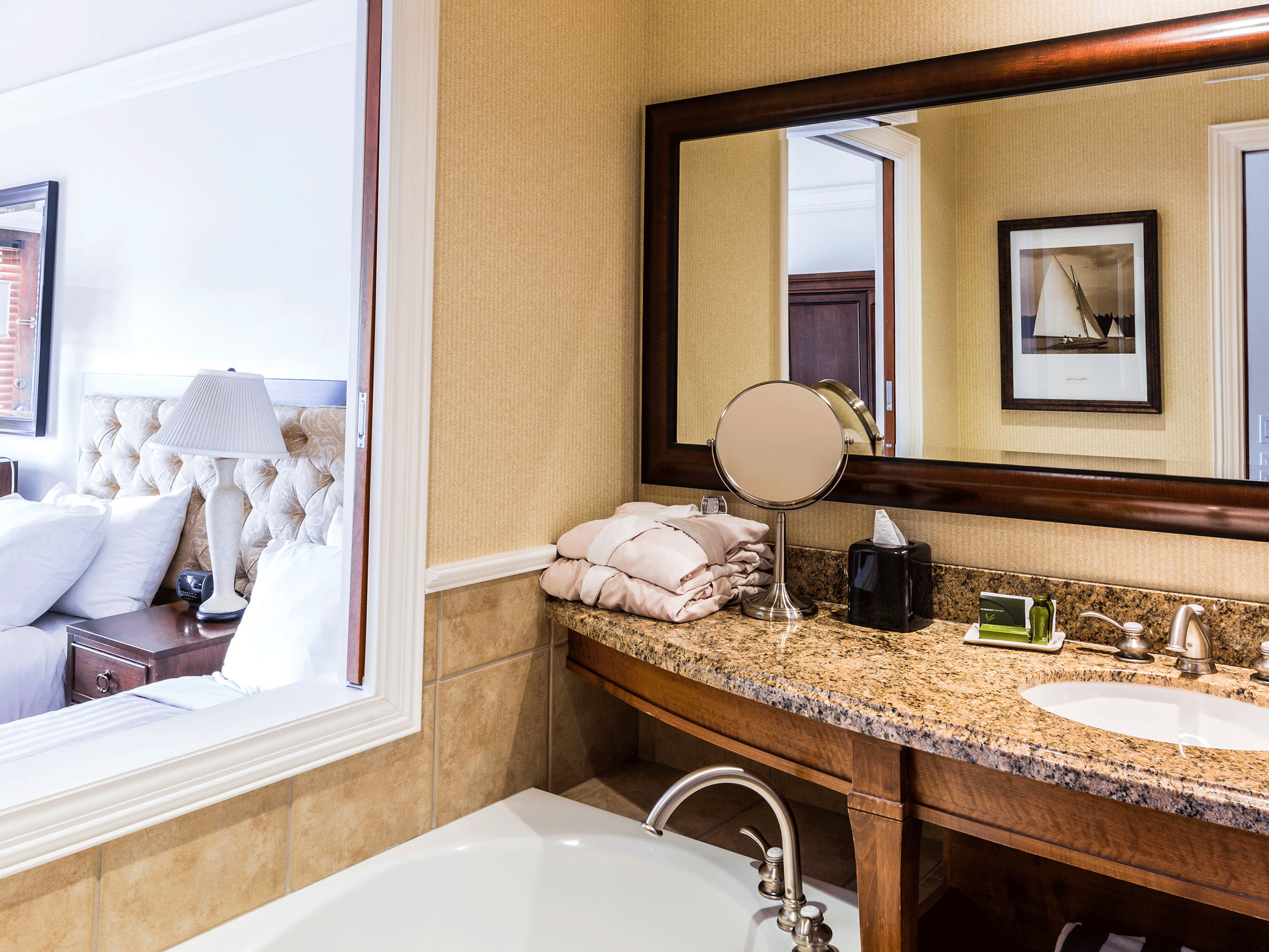 bathroom with sink and mirror