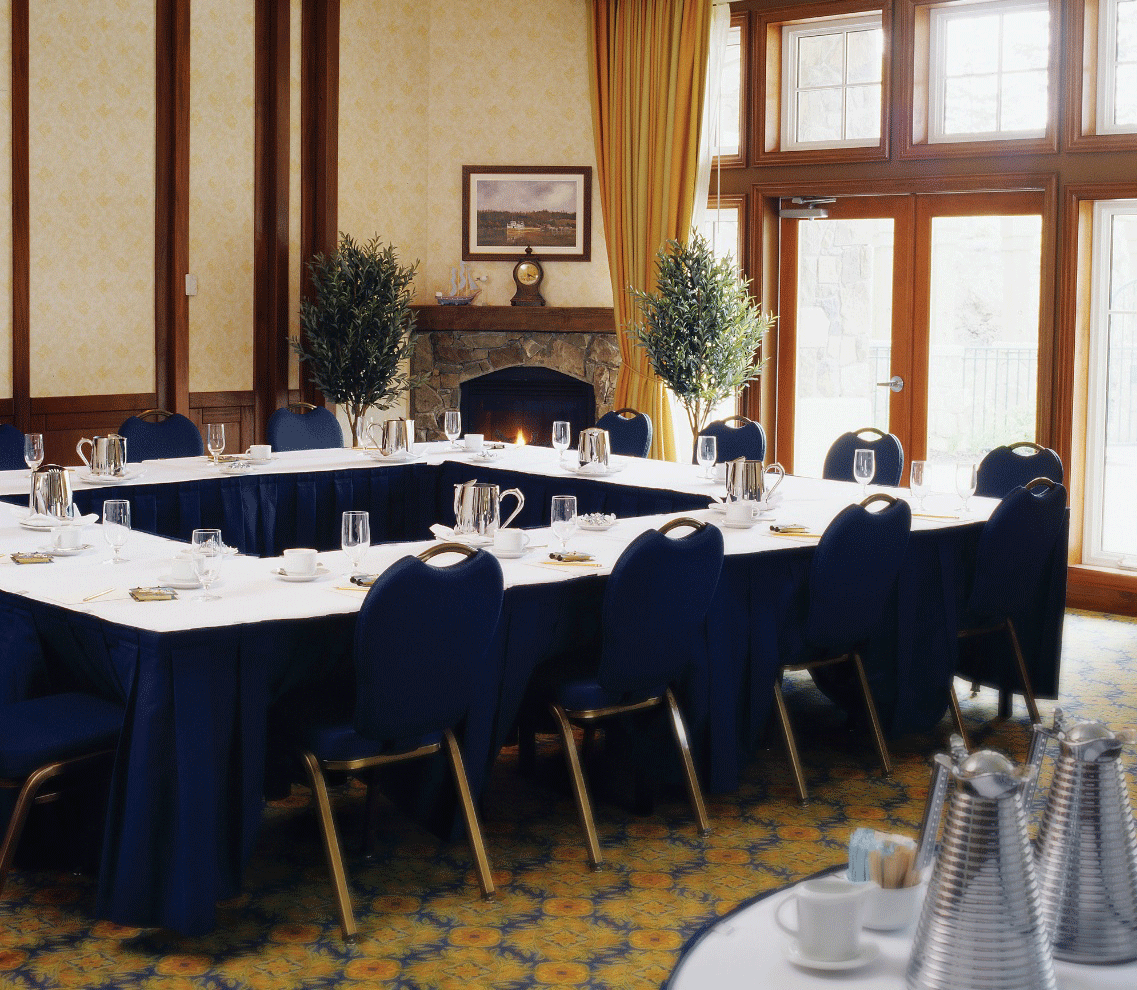 ballroom with tables set up