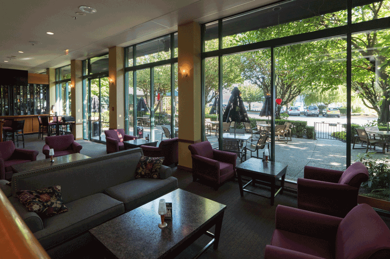 Lobby Lounge & Outdoor Patio of Islands Bar at Harrison Hot Springs Resort