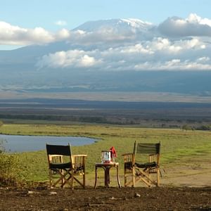 A Sundowner experience at Amboseli Serena Safari Lodge