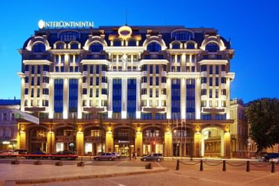 Hotel view of Intercontinental Kyiv hotel