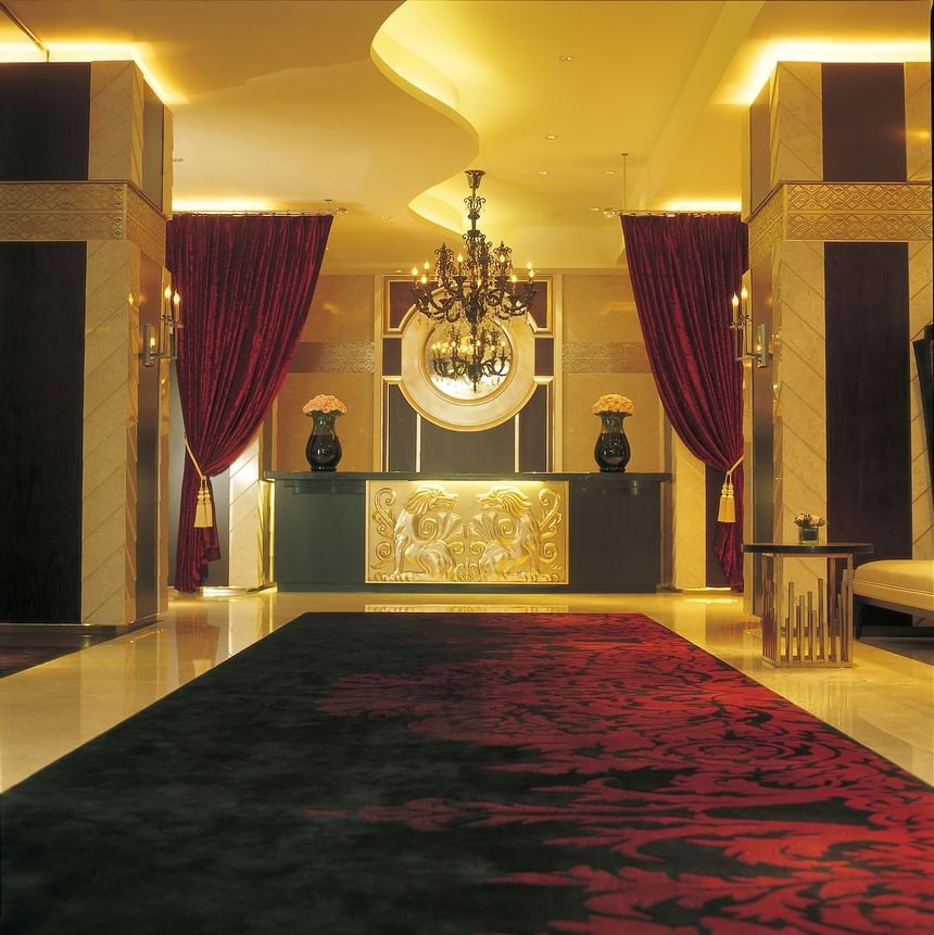 Hallway for the reception at Yangtze Boutique Hotel