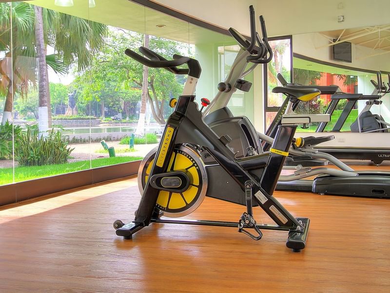 An exercise machine in a fitness Center at Fiesta Inn