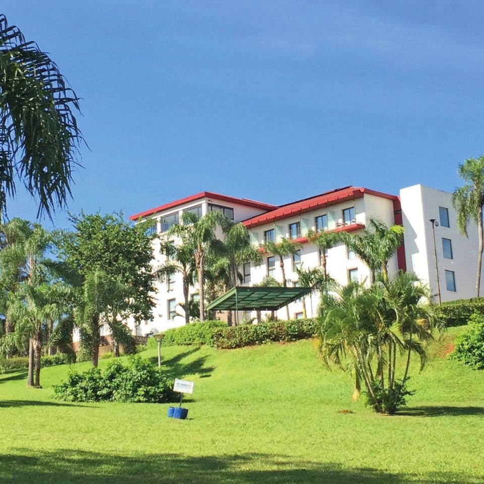 Exterior view of the Panoramic Grand Hotel at daytime