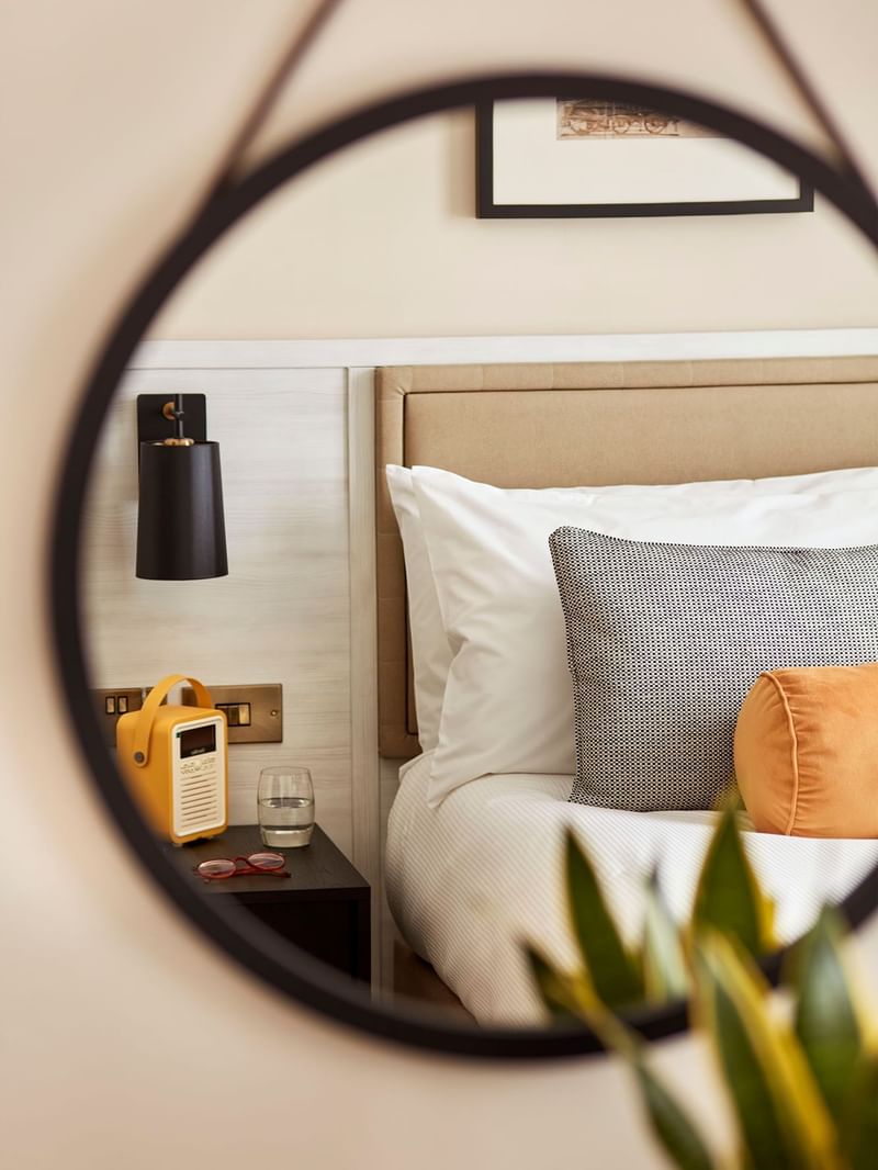 Pillows on the bed in Classic Room at The Clermont Victoria