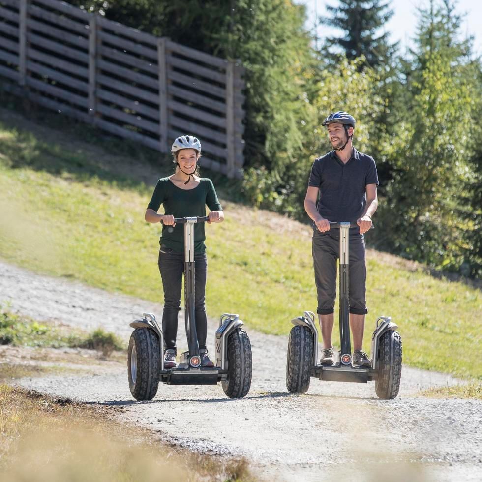 Couple on a Segway tour near Falkensteiner Hotels