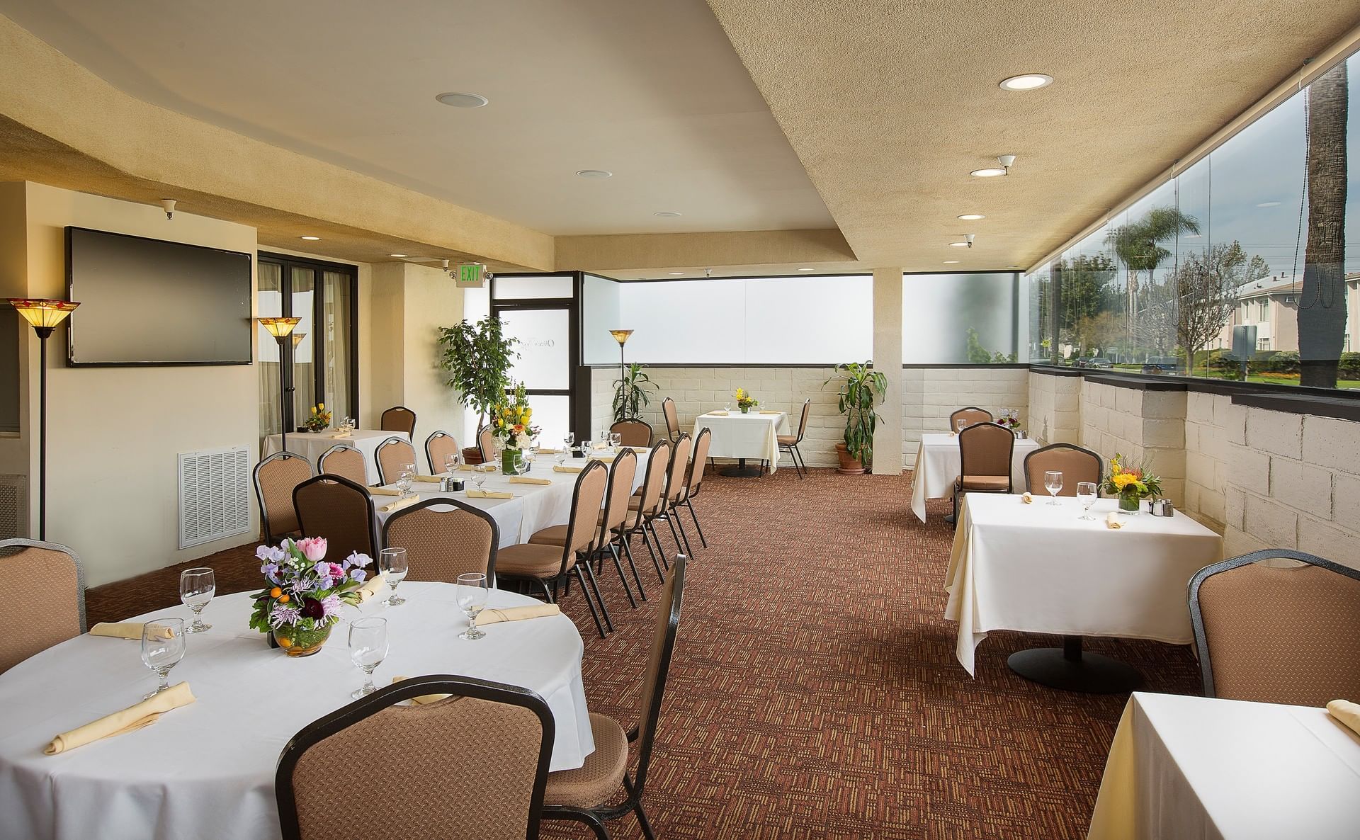 Dining tables at restaurant