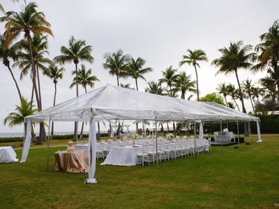 Copa Gardens receptions arranged an outdoor at Copamarina