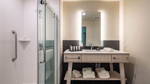 Bath in Premium King Suite at The Lodge 30A