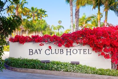 The Bay Club Hotel Sign