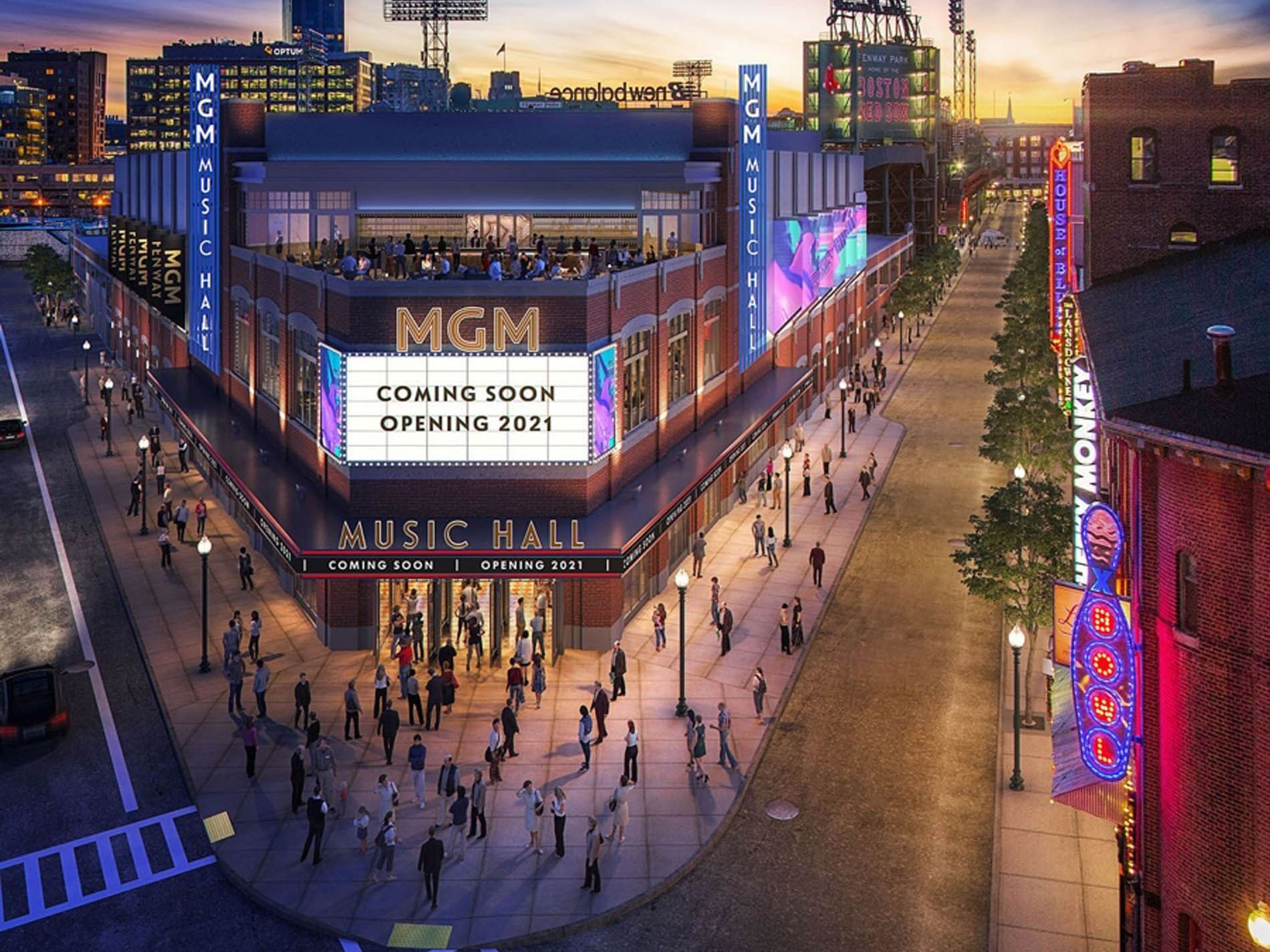 Aerial shot of MGM Musical Center near Backstage at the Verb 