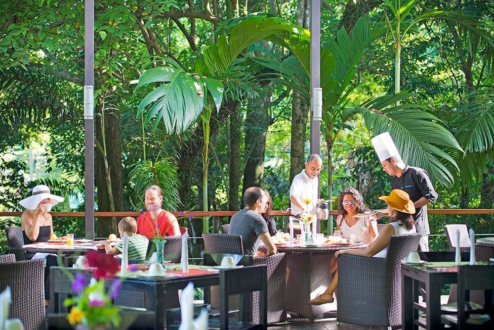 Couple having a romantic meal in Manuel Antonio, Costa Rica