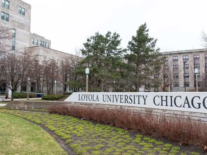 View of Loyola University Chicago near Hotel Saint Clair