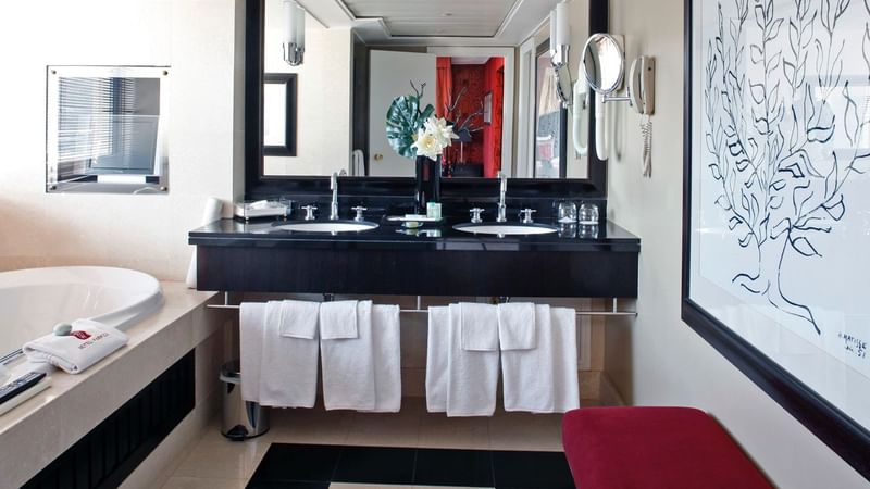 Presidential Suite Bathroom at Warwick Paris Champs Elysées
