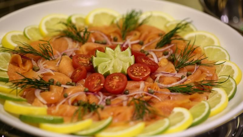 Closeup on a dish served in Gelatissimo at Novotel Sydney