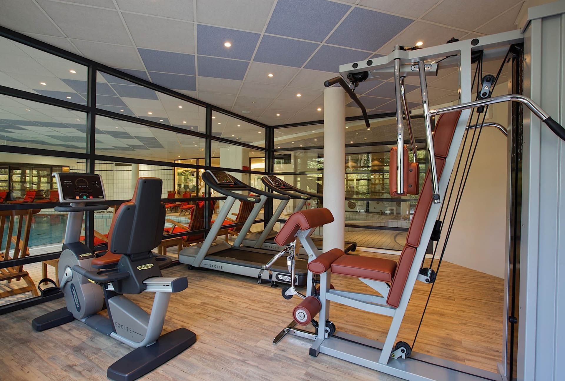 Gym at Forges Hotel in Forges-les-Eaux, France