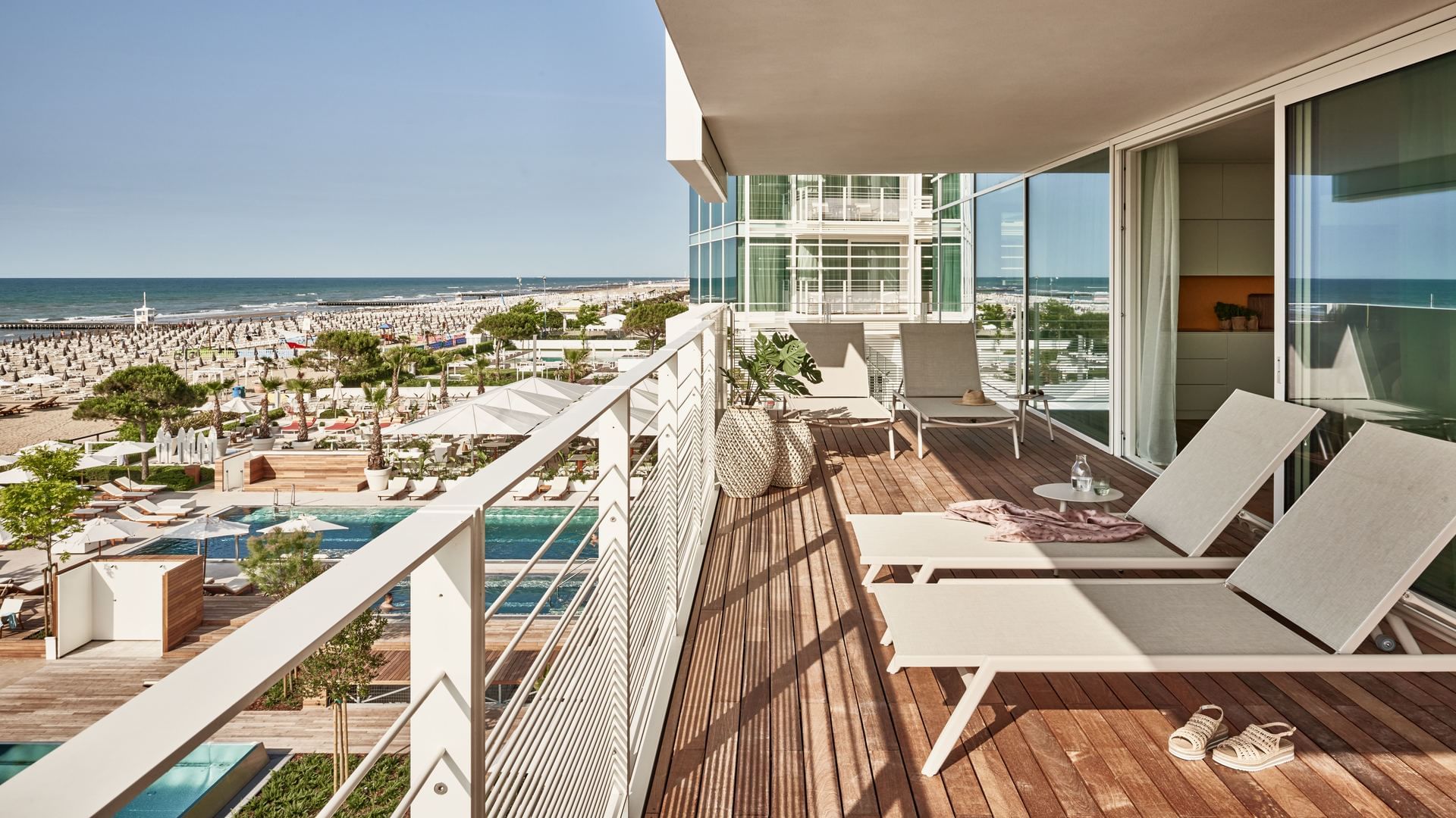 Balcony, Bateo Suite Deluxe sea view at Falkensteiner Hotels