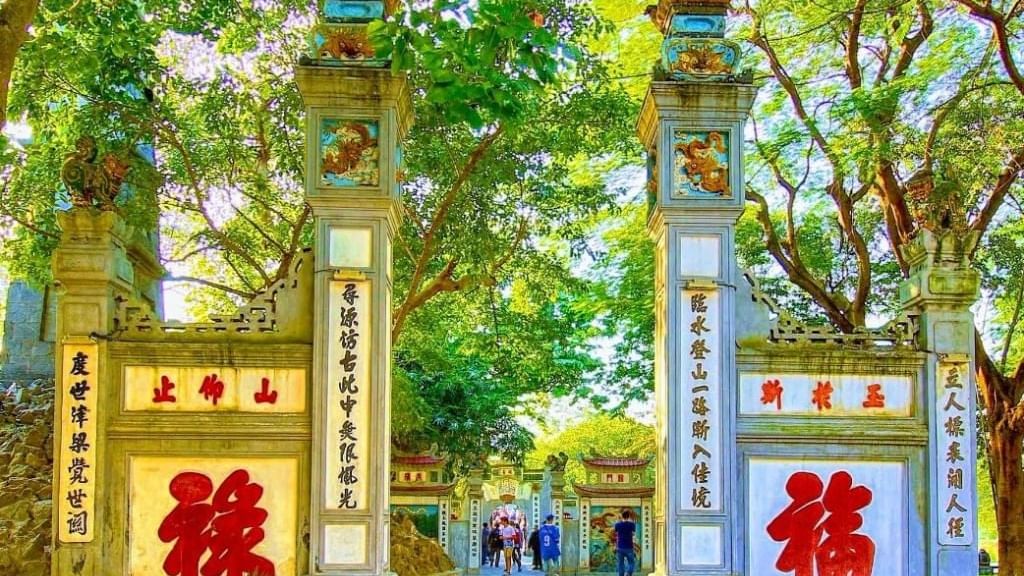 Exterior view of Ngoc Son Temple entrance near Sunway Hotel Hanoi