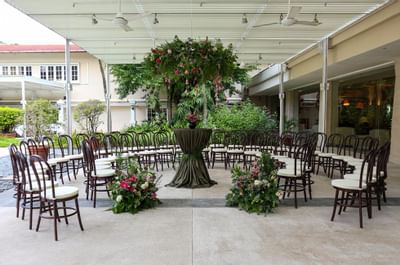 Seating arrangement for an event at Goodwood Park Hotel