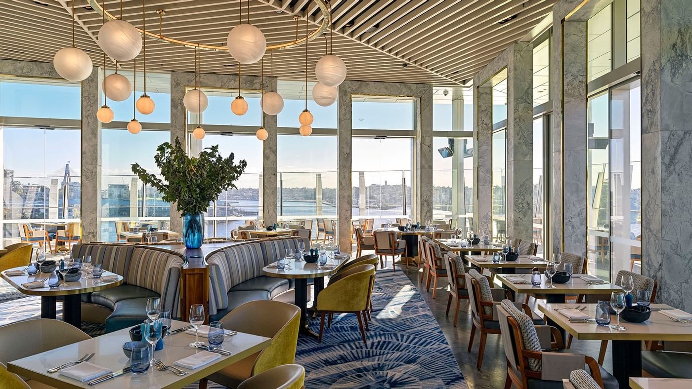 Dining area of Epicurean Restaurant at Crown Hotels