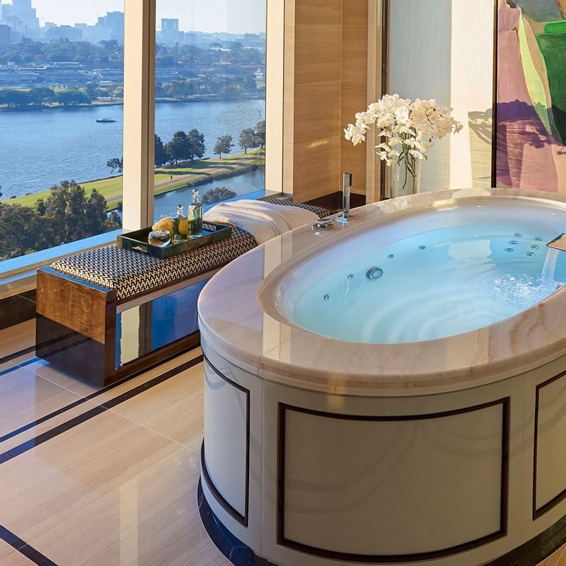 Bathtub in Presidential Villa at Crown Towers Perth Hotel