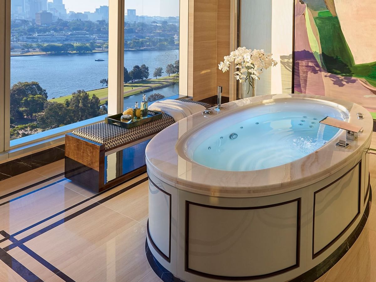 Bathtub in Presidential Villa at Crown Towers Perth Hotel