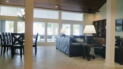 open floorplan living and dining