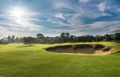 View of the golf course at Chatrium Golf Resort Soi Dao