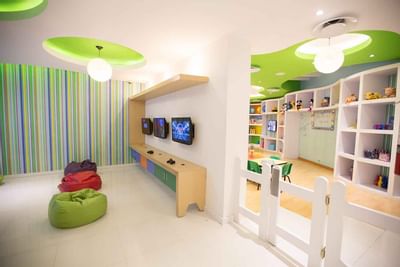 Video game area in Kids' play area at Buenaventura Grand Hotel