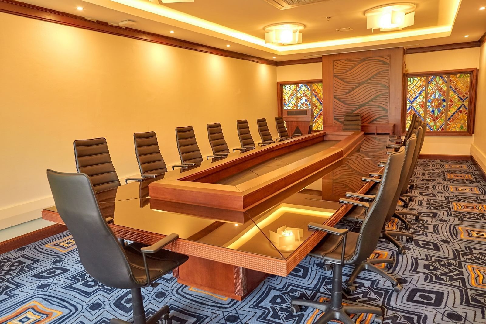 The Ishasha meeting room at Goma Serena Hotel