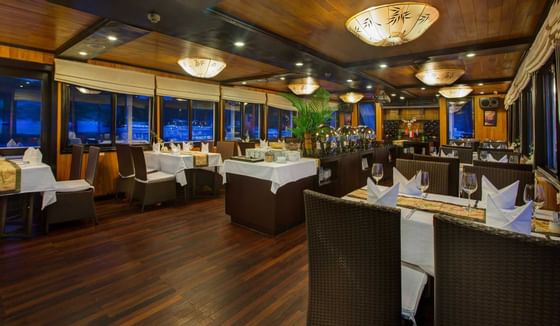 Syrena Cruises - Best Halong Bay Cruises - Lotus Restaurant  