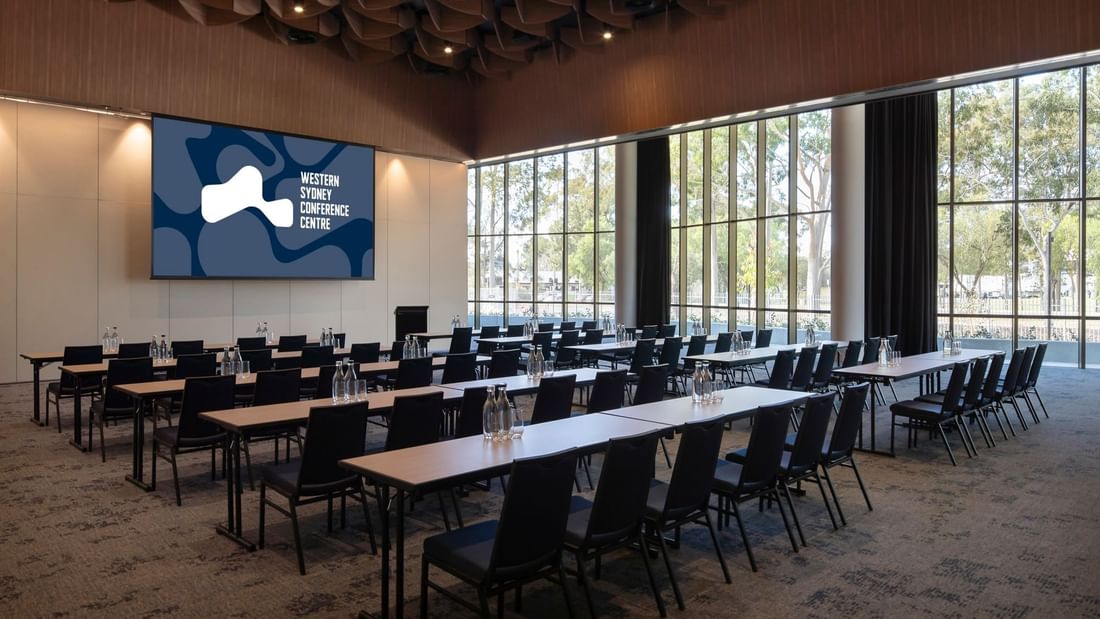 Western Sydney Conference Centre theatre style conference set up