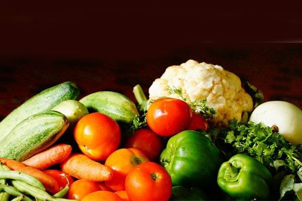 Close-up of fresh vegetables displayed at Lake Buena Vista Resort