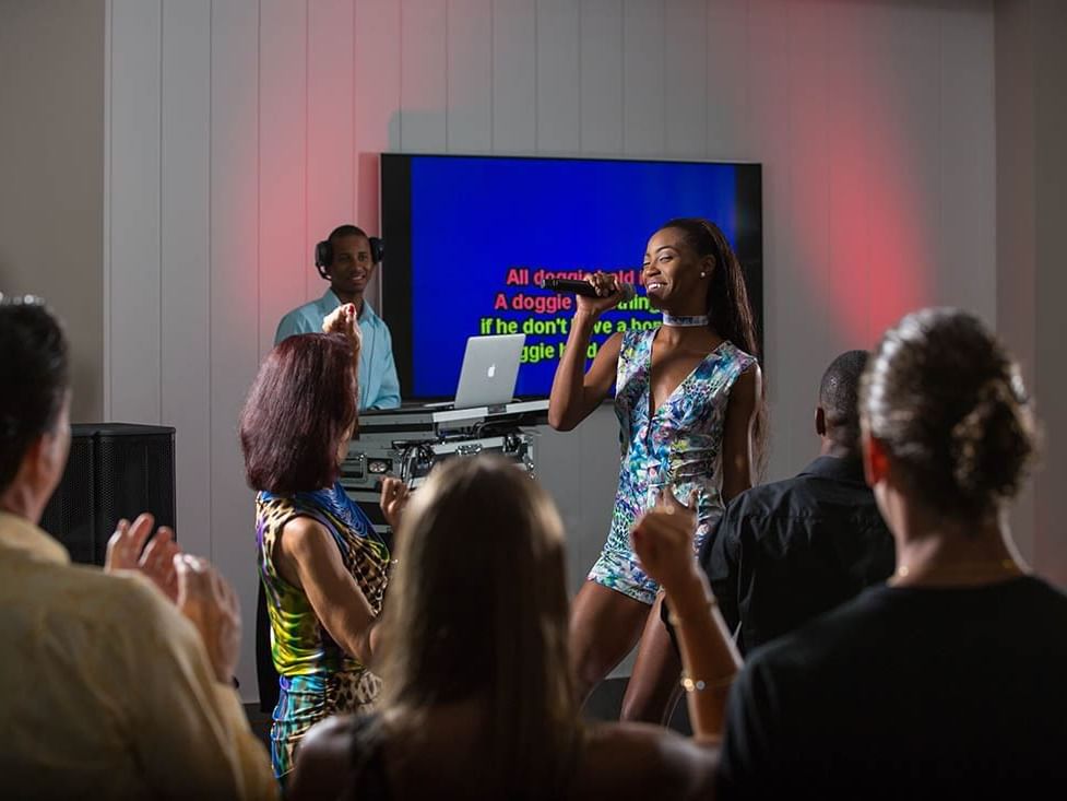 Musician performing for an event held at Warwick Paradise Island Bahamas