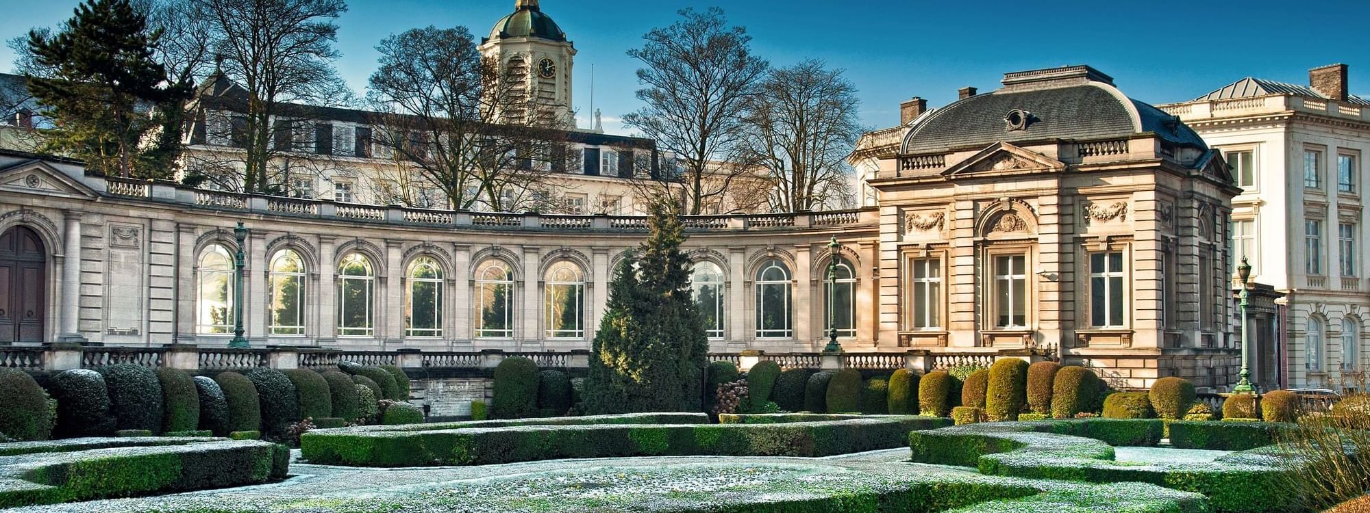 The garden side of the Royal Palace near Warwick Brussels