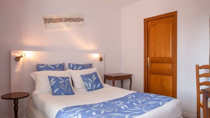 Interior of the Double bedroom at Hotel Clos Sainte Marie