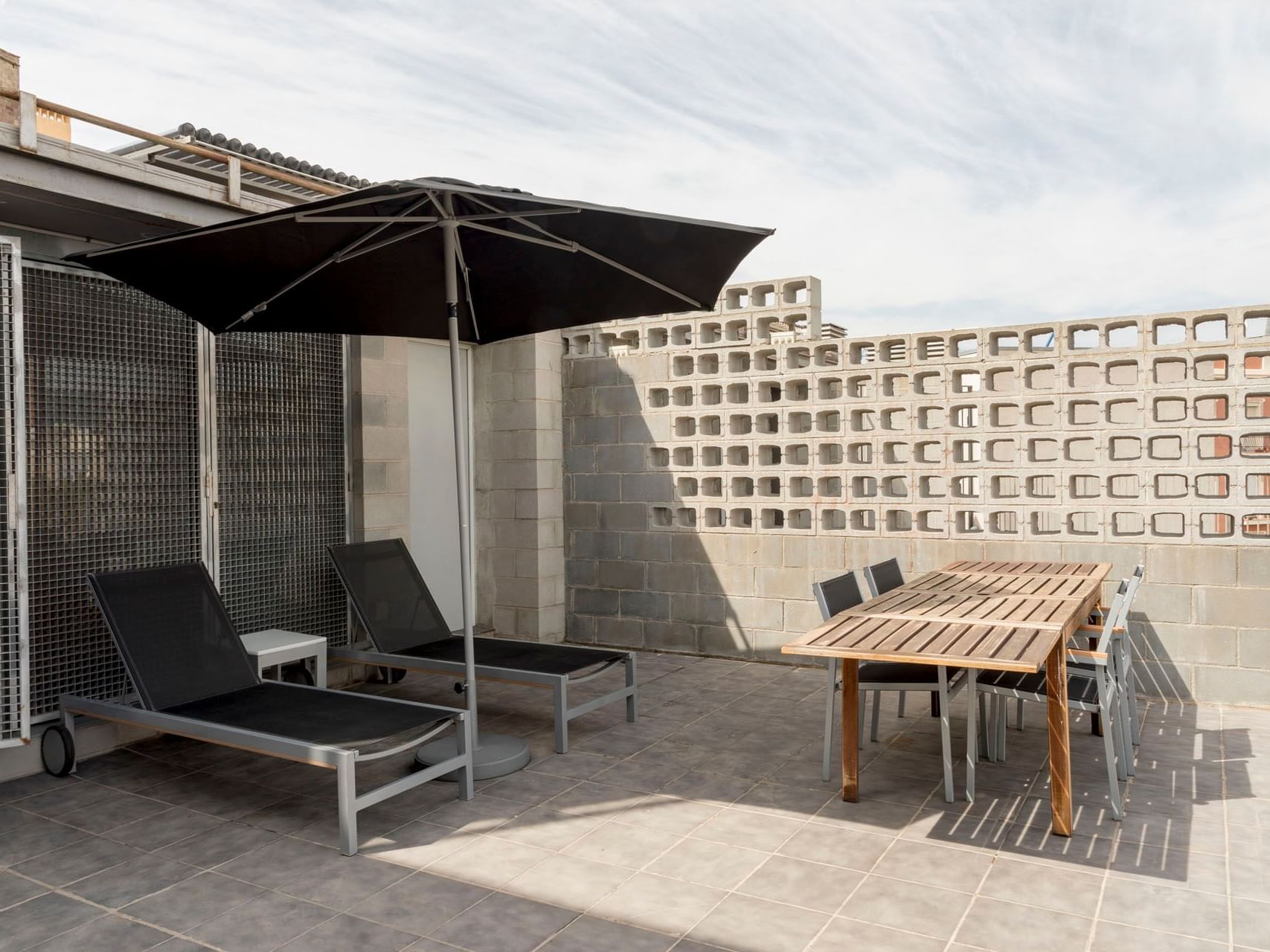 Lounge area in Premium Terrace at Barcelona Apartments