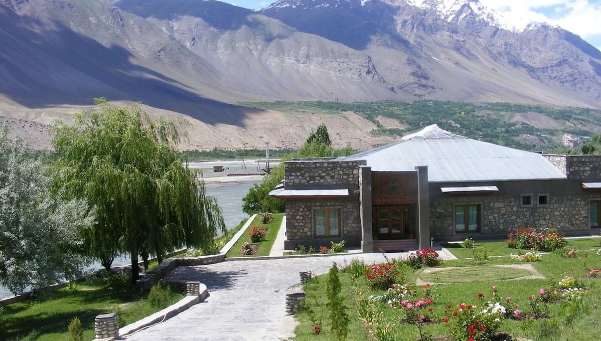 A Landscape View of Khorog Serena Inn surrounded by Mountains