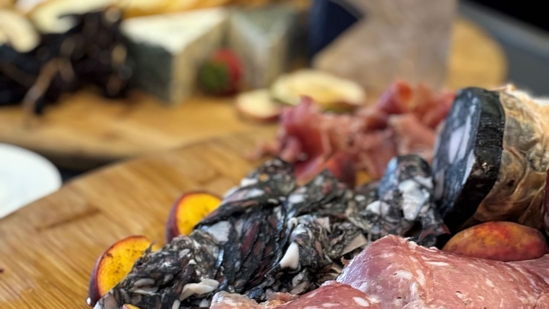 Close-up of the prosciutto in Niche Conference Room refreshments corner at Pullman Sydney Olympic Park