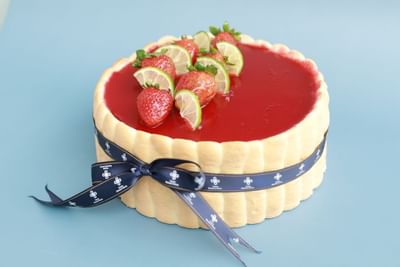 Strawberry Fraisier Cake served at Hanoi Daewoo Hotel