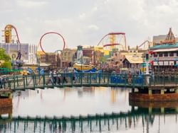 Exterior view of Universal Studios Orlando near Mystic Dunes Resort