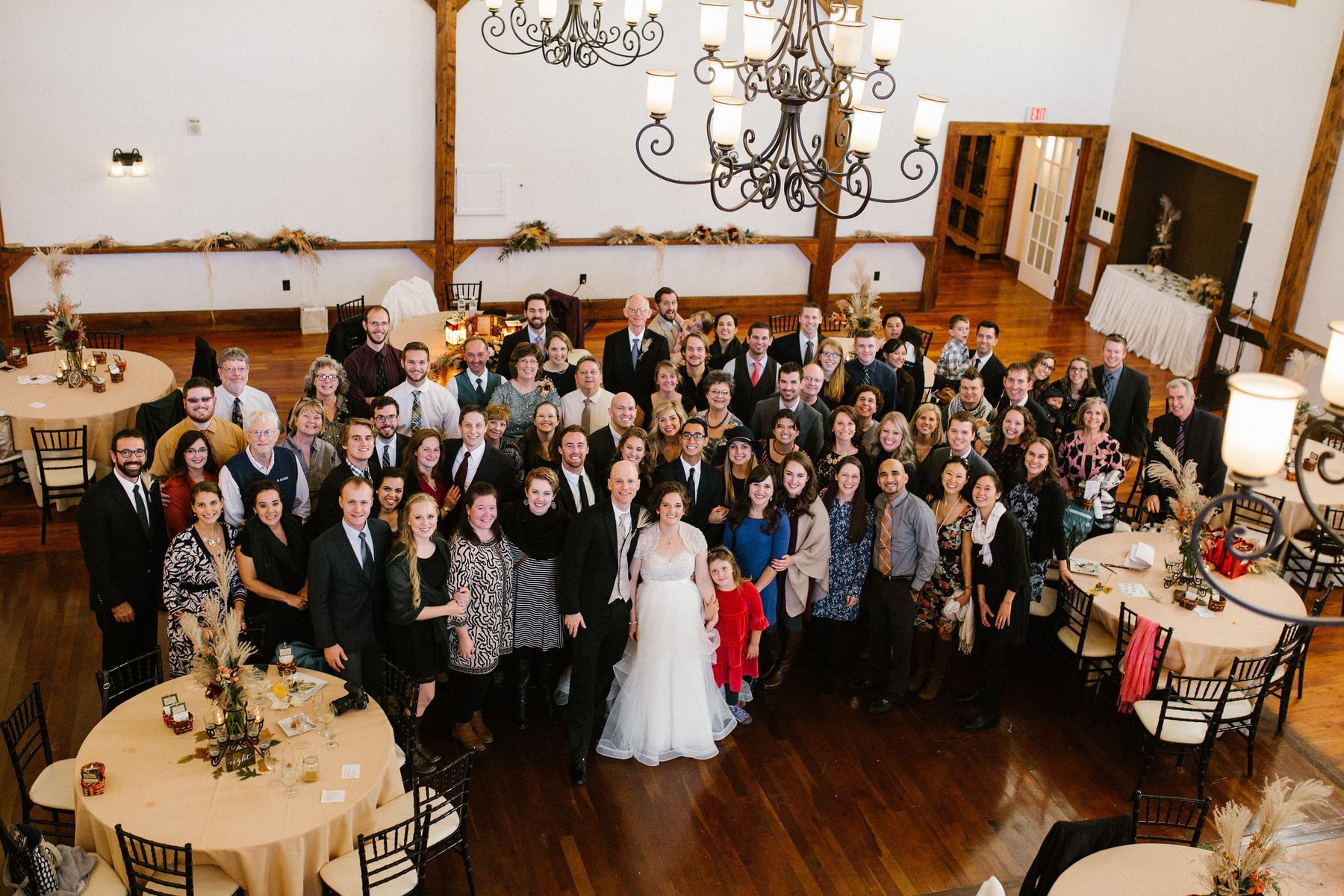 Elegant wedding reception setup at a Central Pennsylvania PA event venue