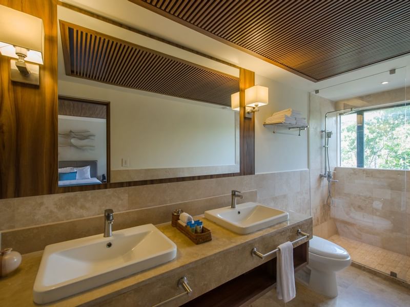 Junior Suite 2 Double vanity at Naay Tulum Curamoria Collection