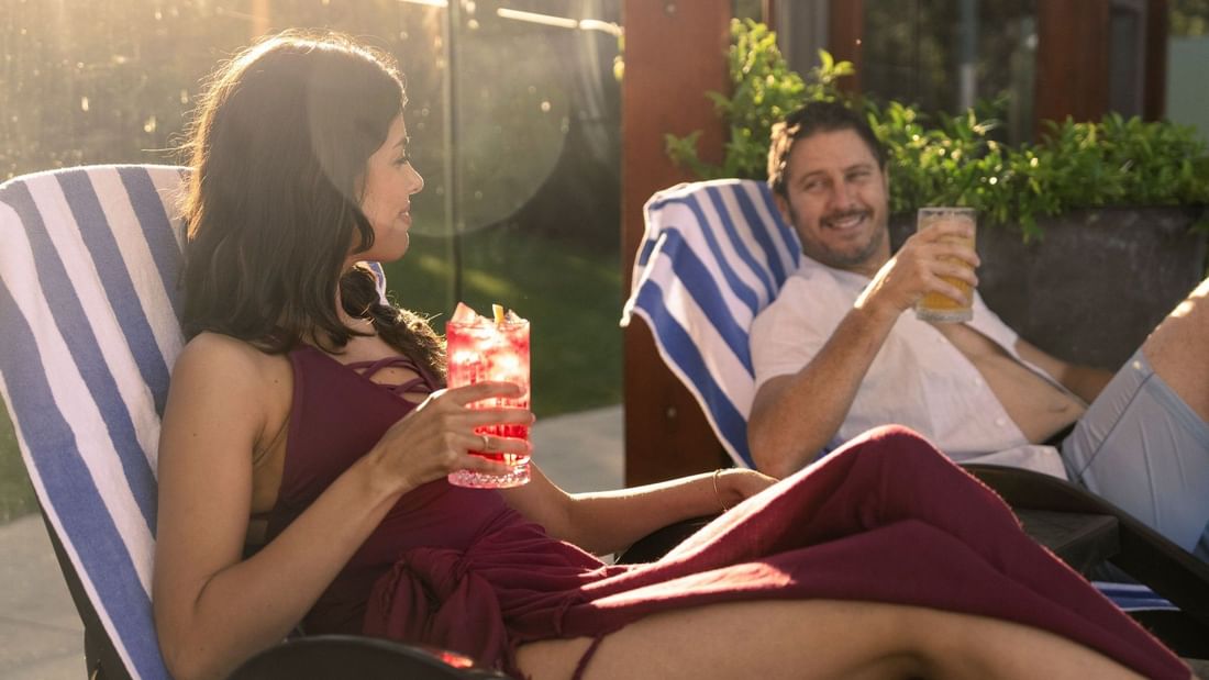 Couple relaxing at Pullman Bunker Bay Resort 