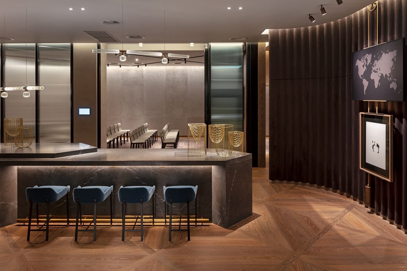 Concept design of a meeting room at The Londoner Hotel