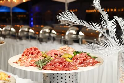 A meat platter display at The Morgan Resort Spa Village