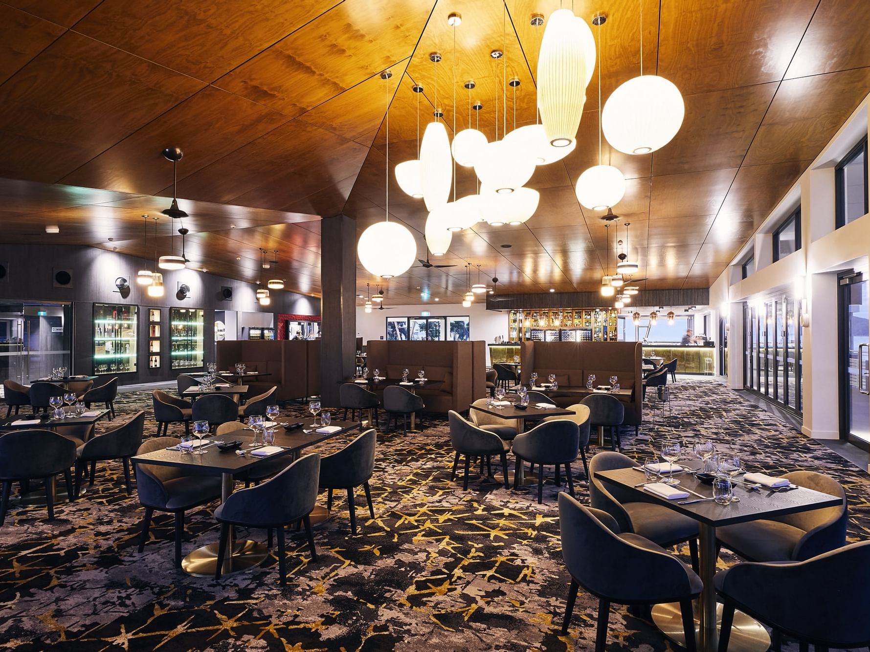 Interior of Infinity Restaurant at Daydream Island Resort