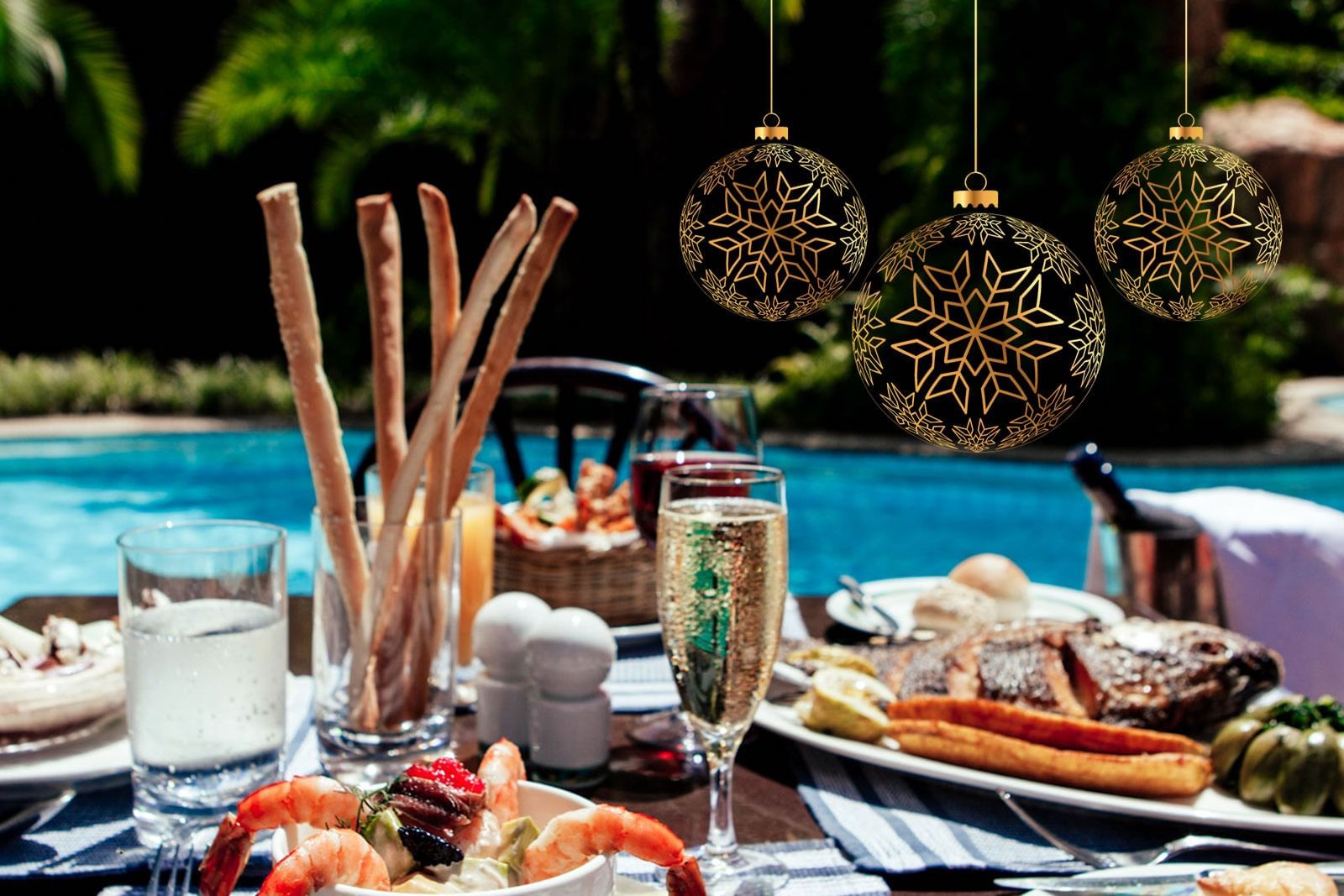 Closeup of Dinning items served at Kampala Serena Hotel