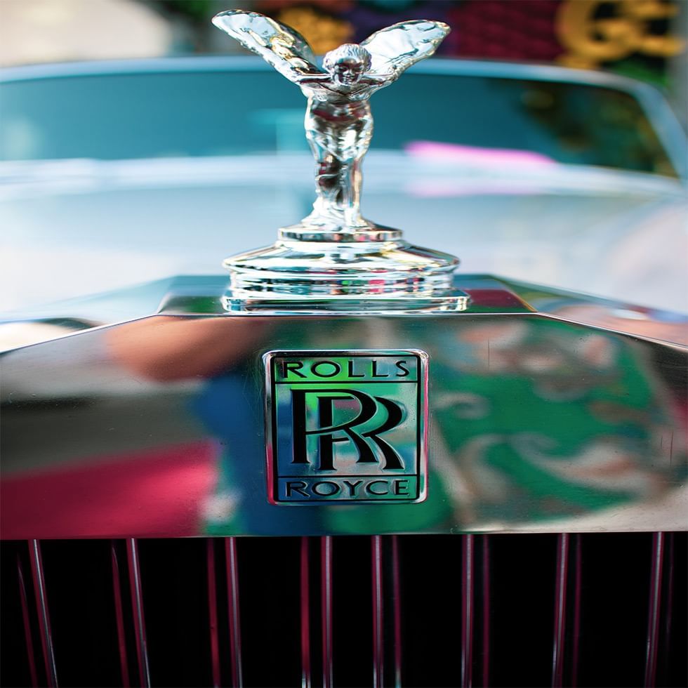 Rolls-Royce Badge on a Rolls-Royce near Falkensteiner Hotel