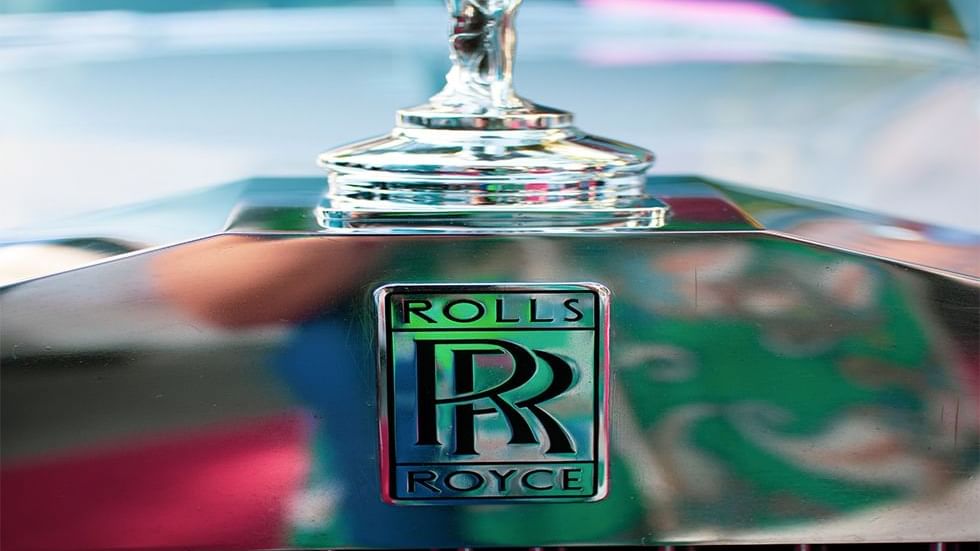 Rolls-Royce Badge on a Rolls-Royce near Falkensteiner Hotel